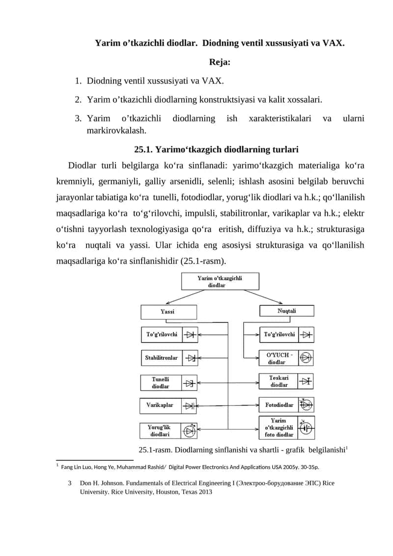 Yarim o’tkazichli diodlar 1