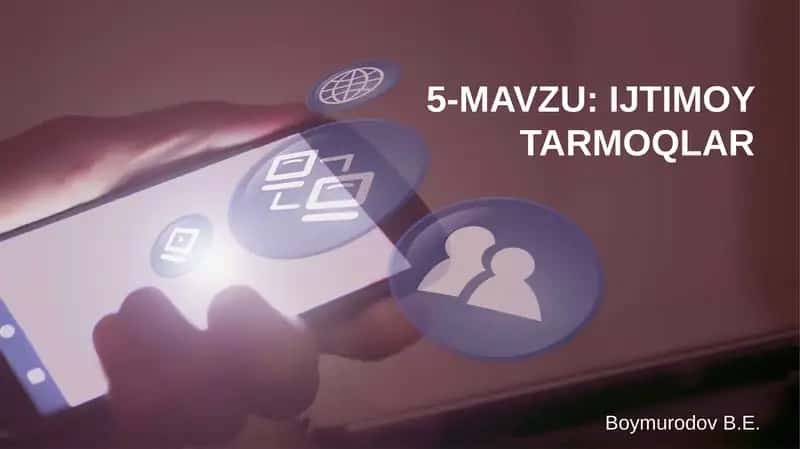 Ijtimoy tarmoqlar 1