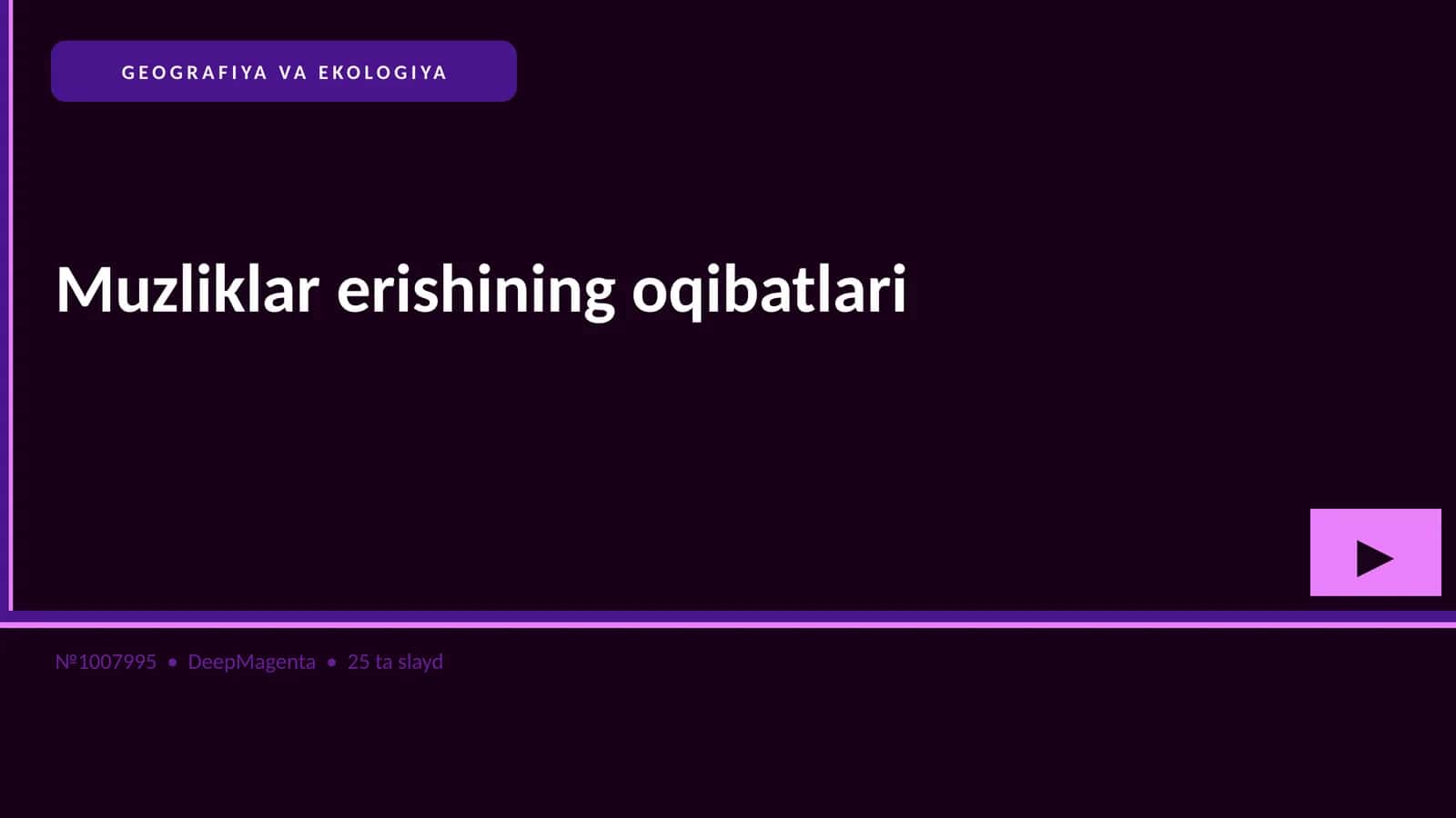Muzliklar erishining oqibatlari 1
