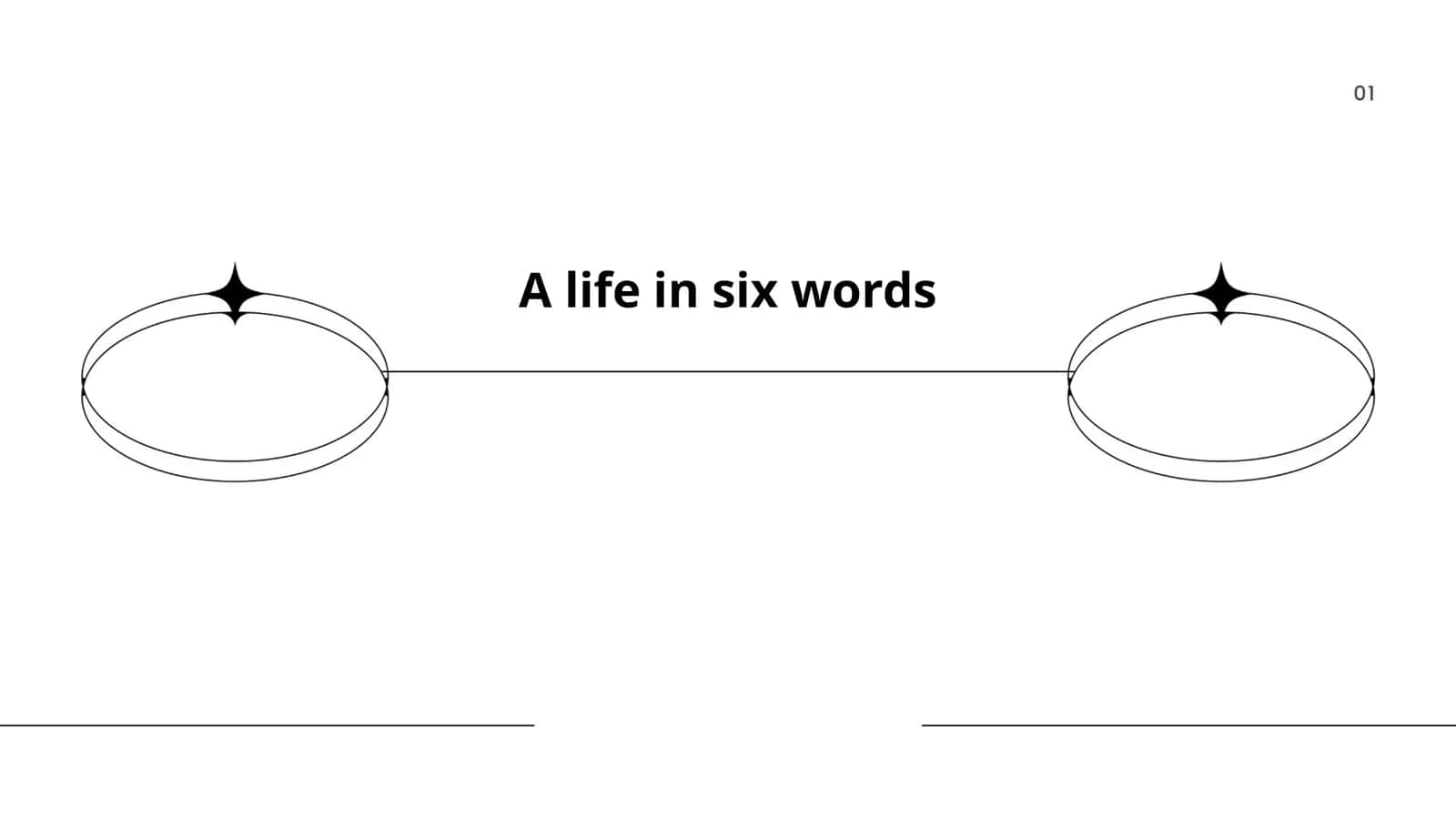 A life in six words 1