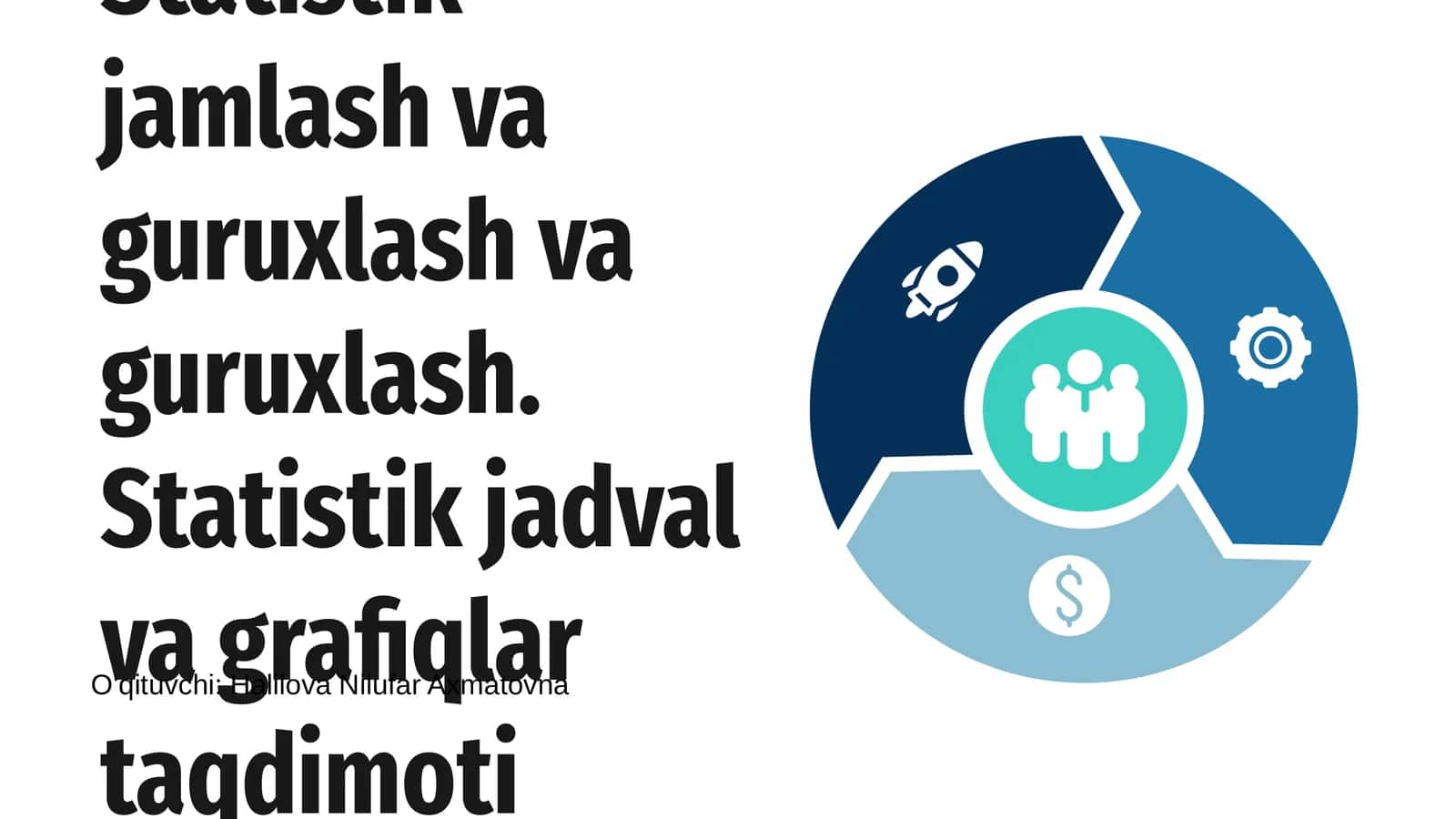 Statistik jamlash va guruxlash va guruxlash 1