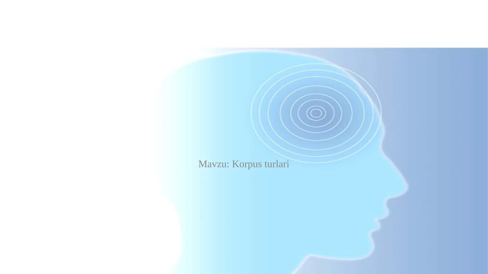 Korpus turlari 1