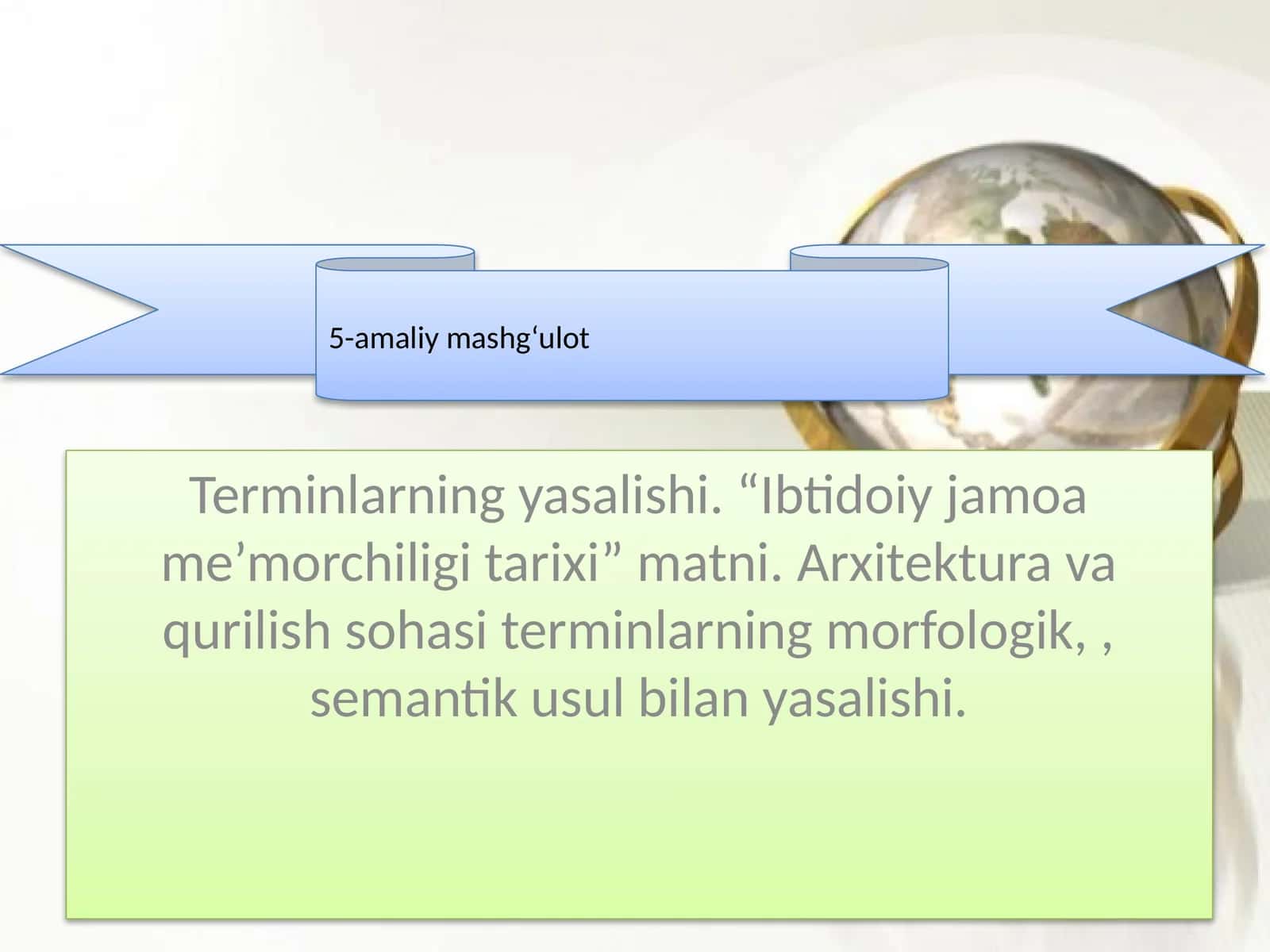 So'z yasalishi 1