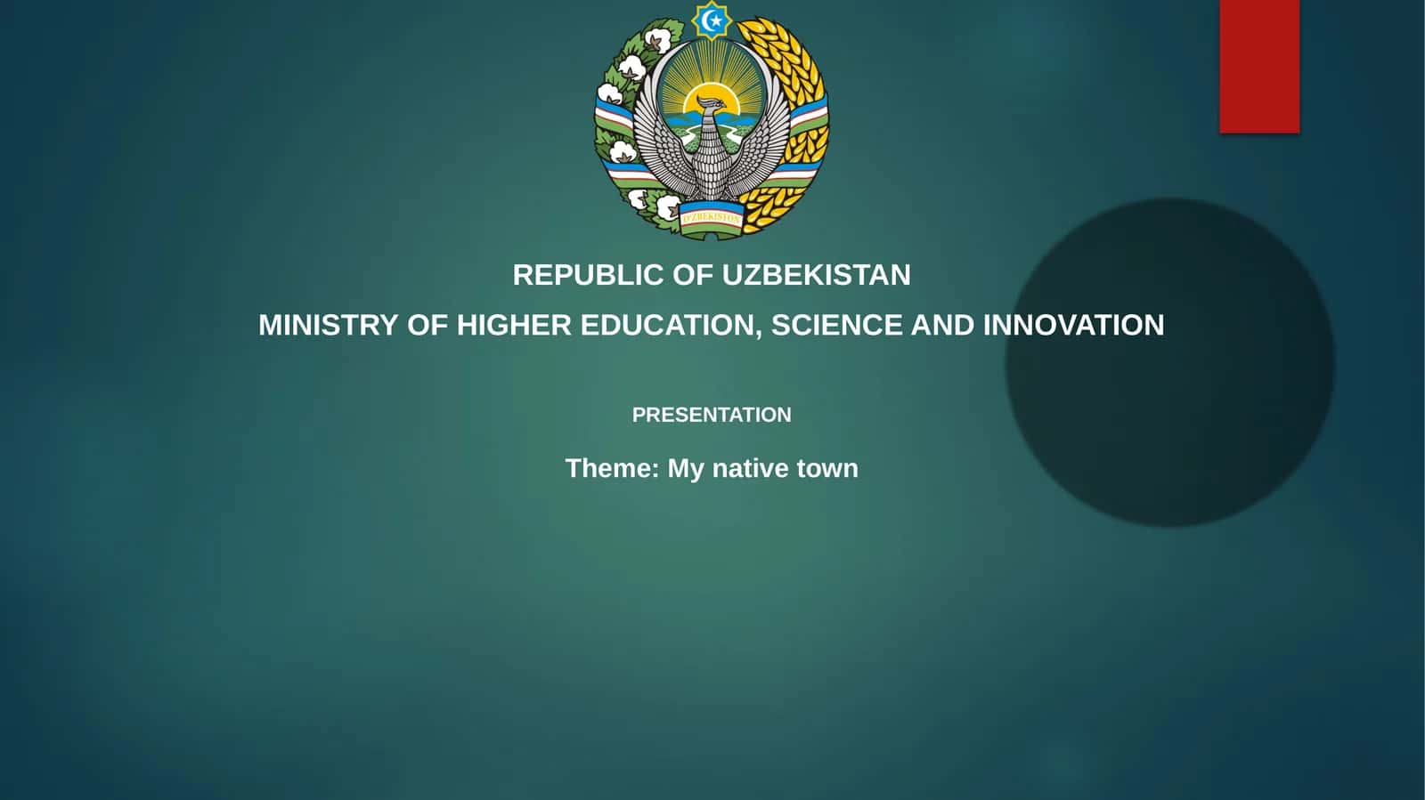 Presentation on "My Native Town" 1