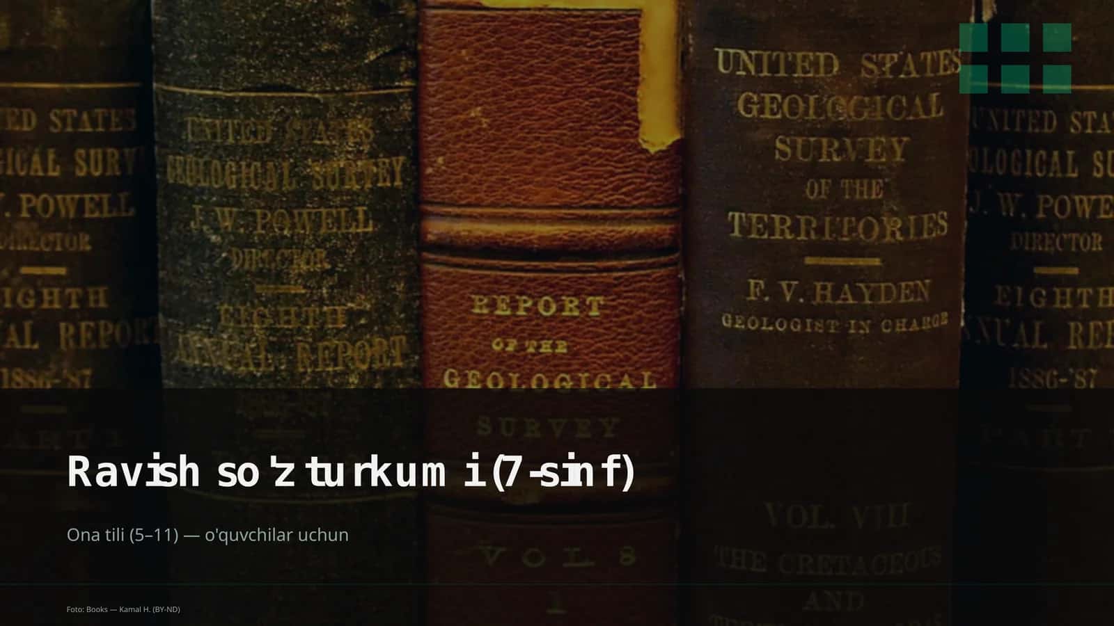 Ravish so'z turkumi (7-sinf) 1