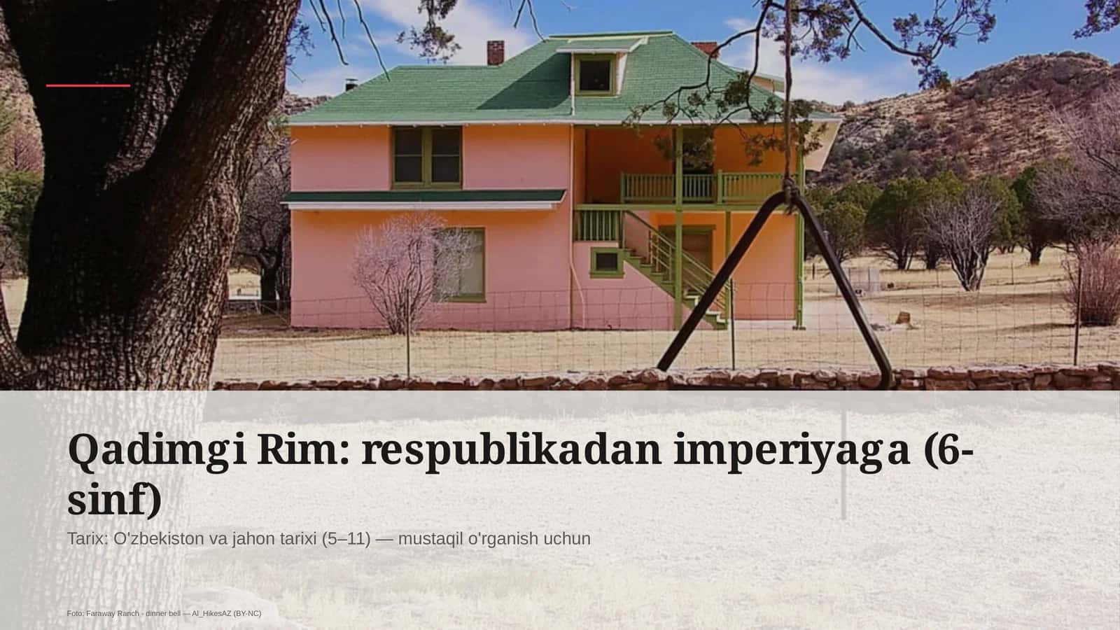 Qadimgi Rim: respublikadan imperiyaga (6-sinf) 1