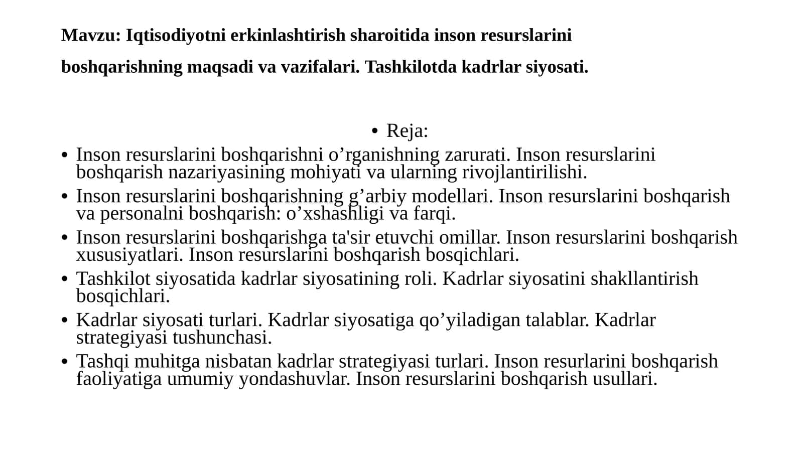 Kadrlar siyosati 1