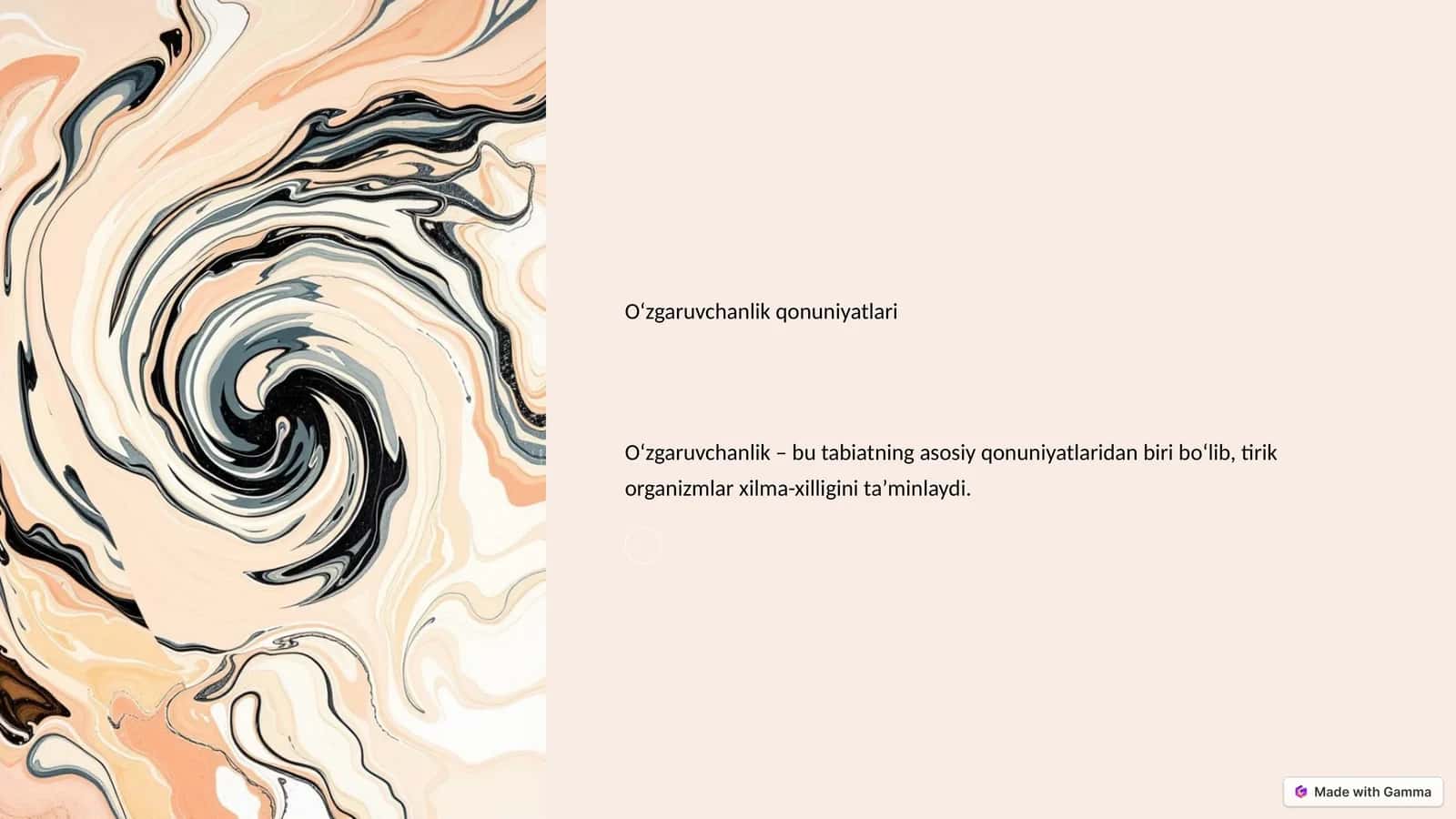 Oʻzgaruvchanlik qonuniyatlari 1