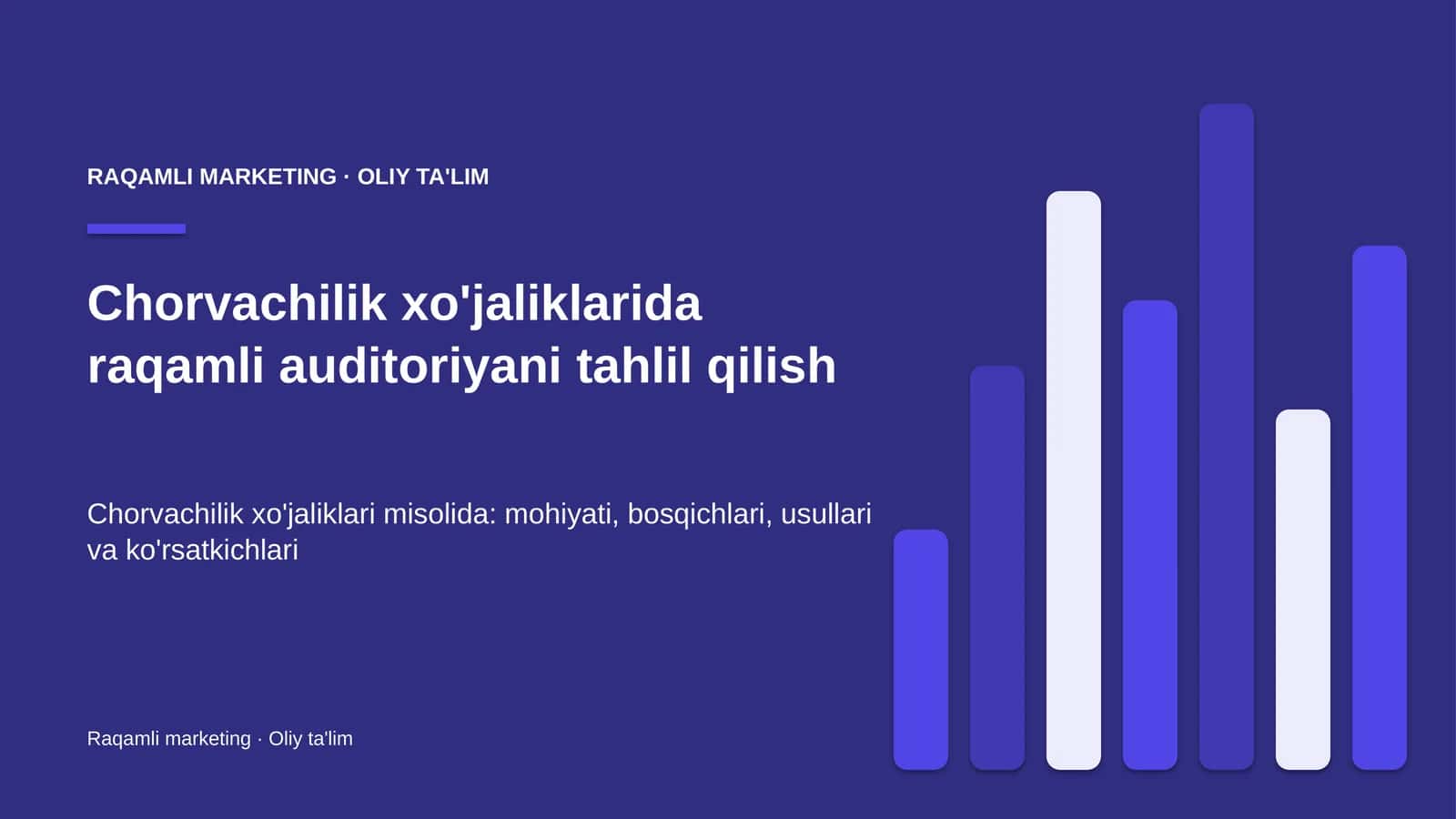 Raqamli auditoriyani tahlil qilish: mohiyati 1