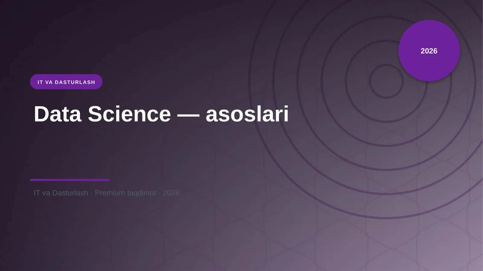 Data Science — asoslari 1