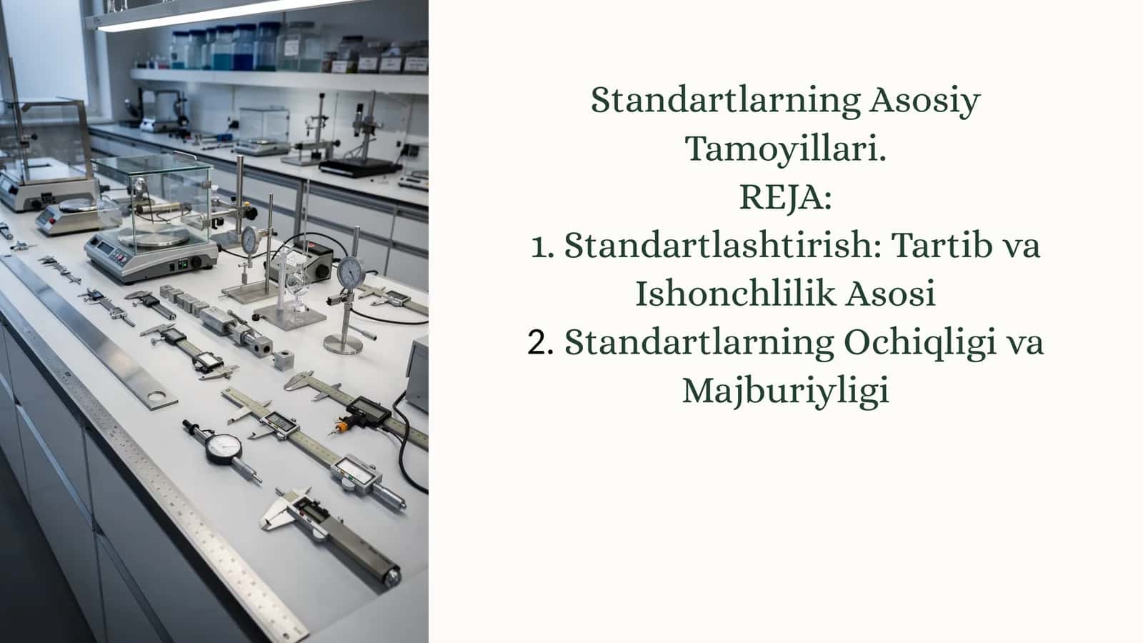 Standartlarning Asosiy Tamoyillari 1
