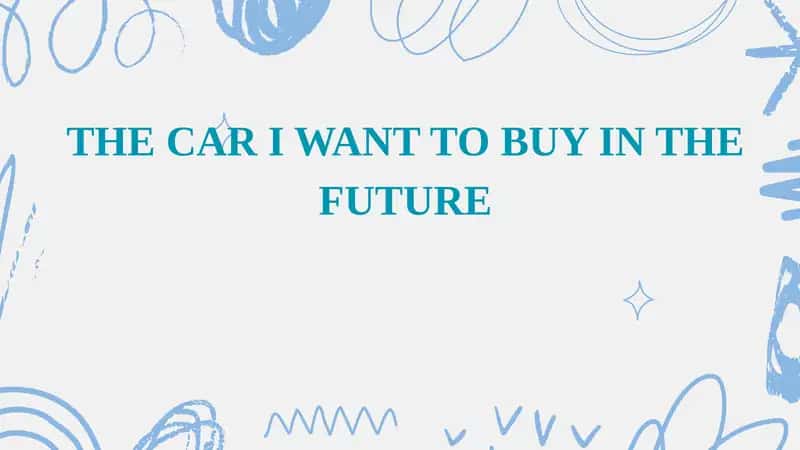 The car i want to buy 1