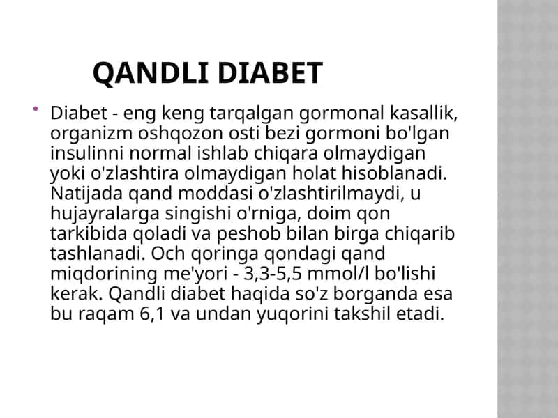 Qandlidiabet 1