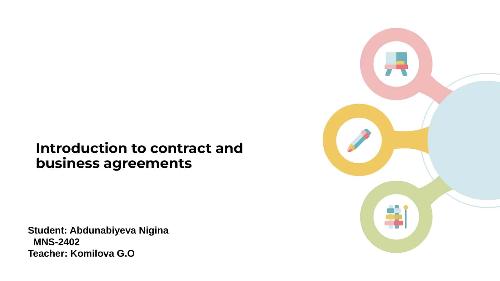 Business Agreements and Contract Law 1