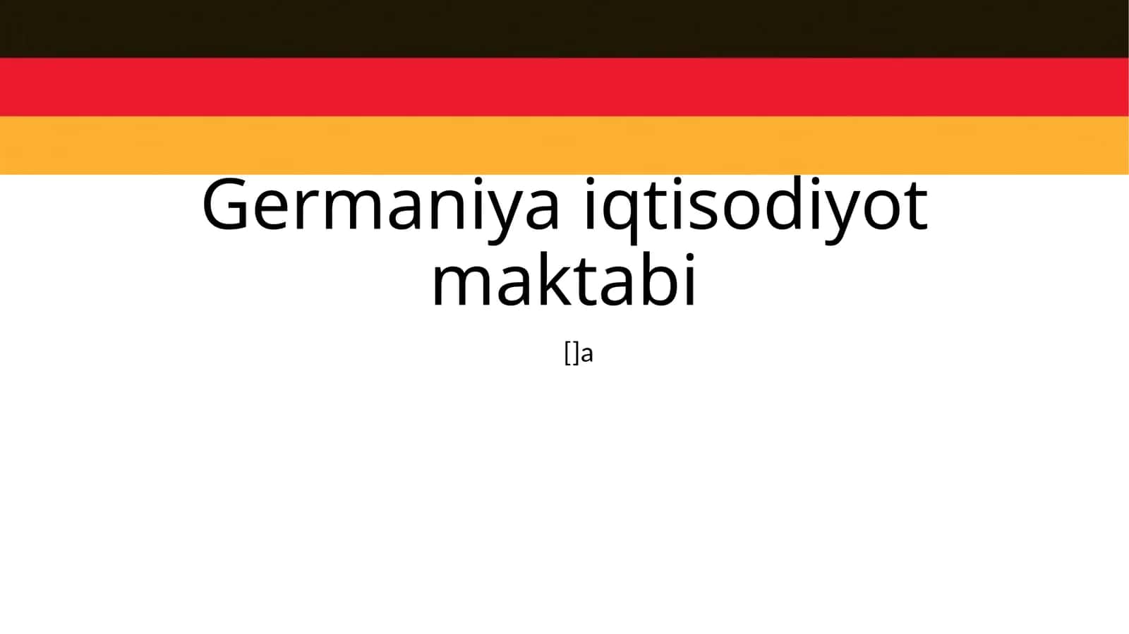 Germaniya iqtisodiyotmaktabi 1
