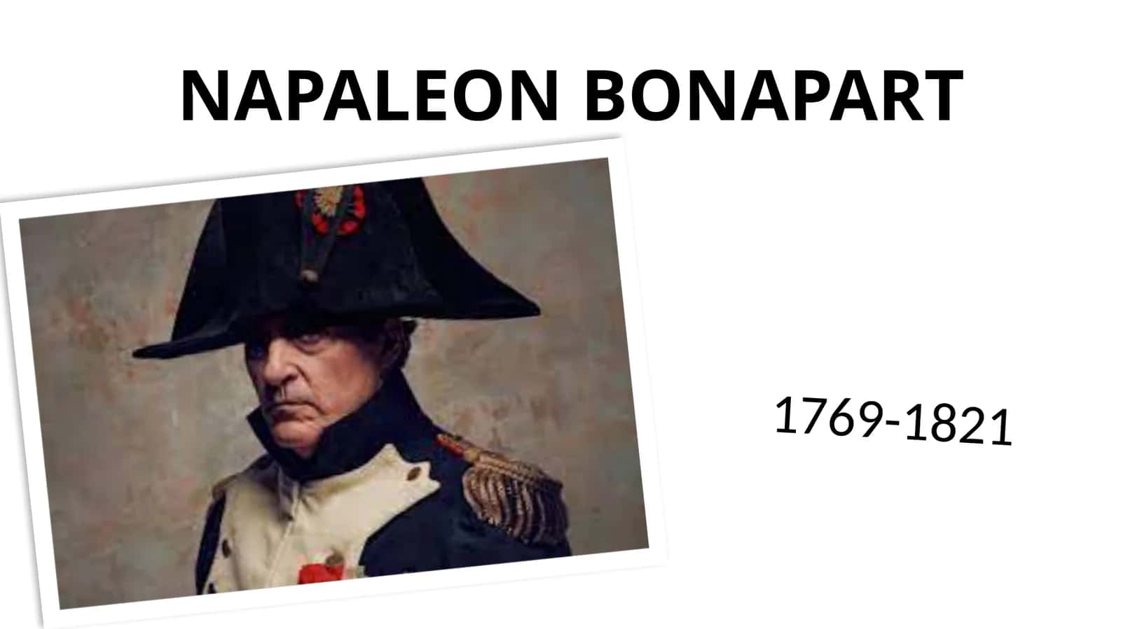NAPALEON BONAPART 1
