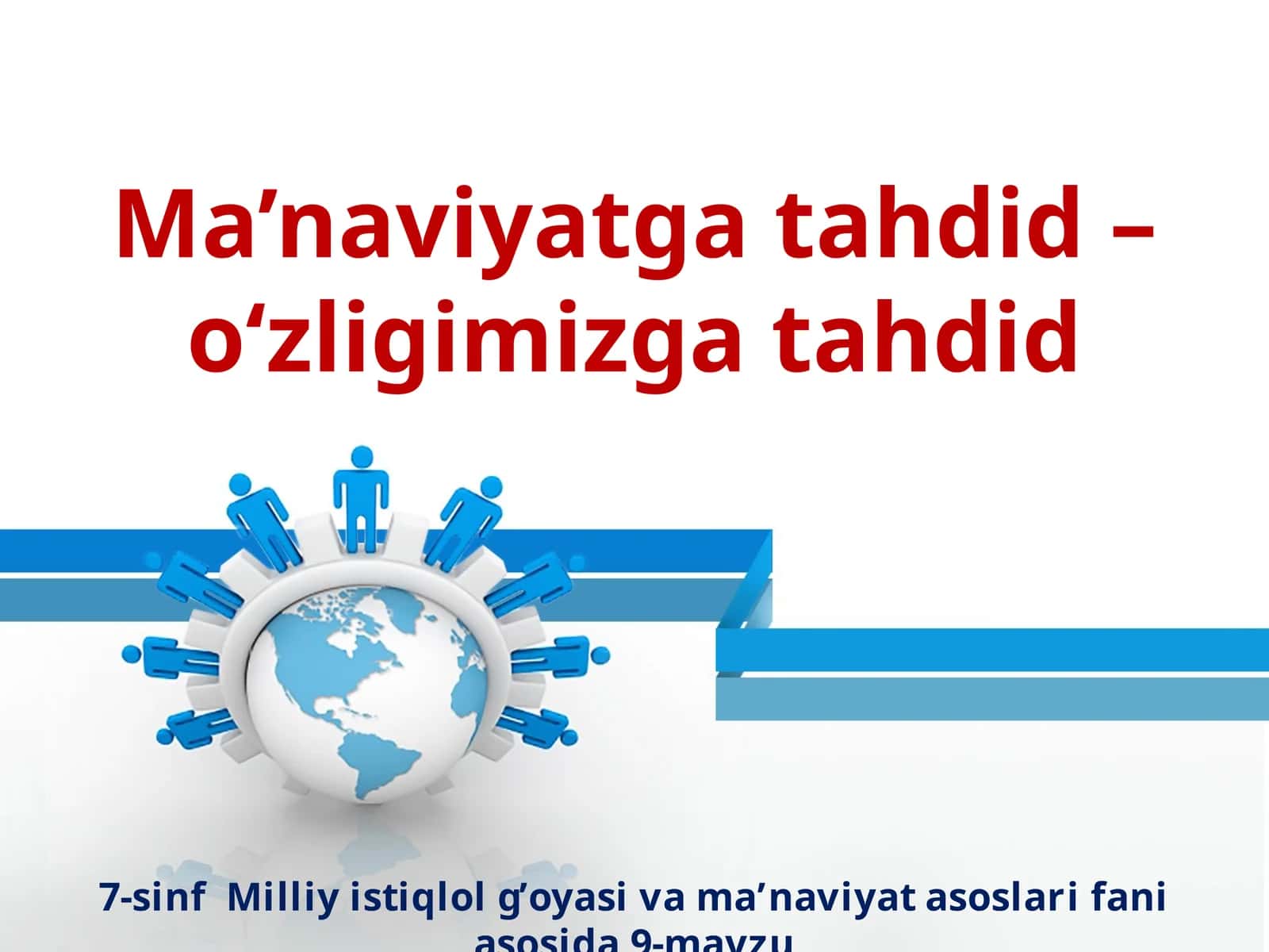 Ma’naviyatgatahdid–o‘zligimizgatahdid 1