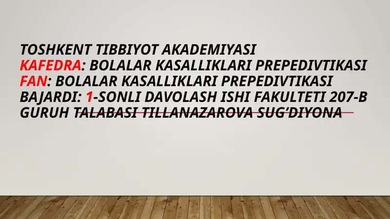 Chaqaloqning reflekslari 1