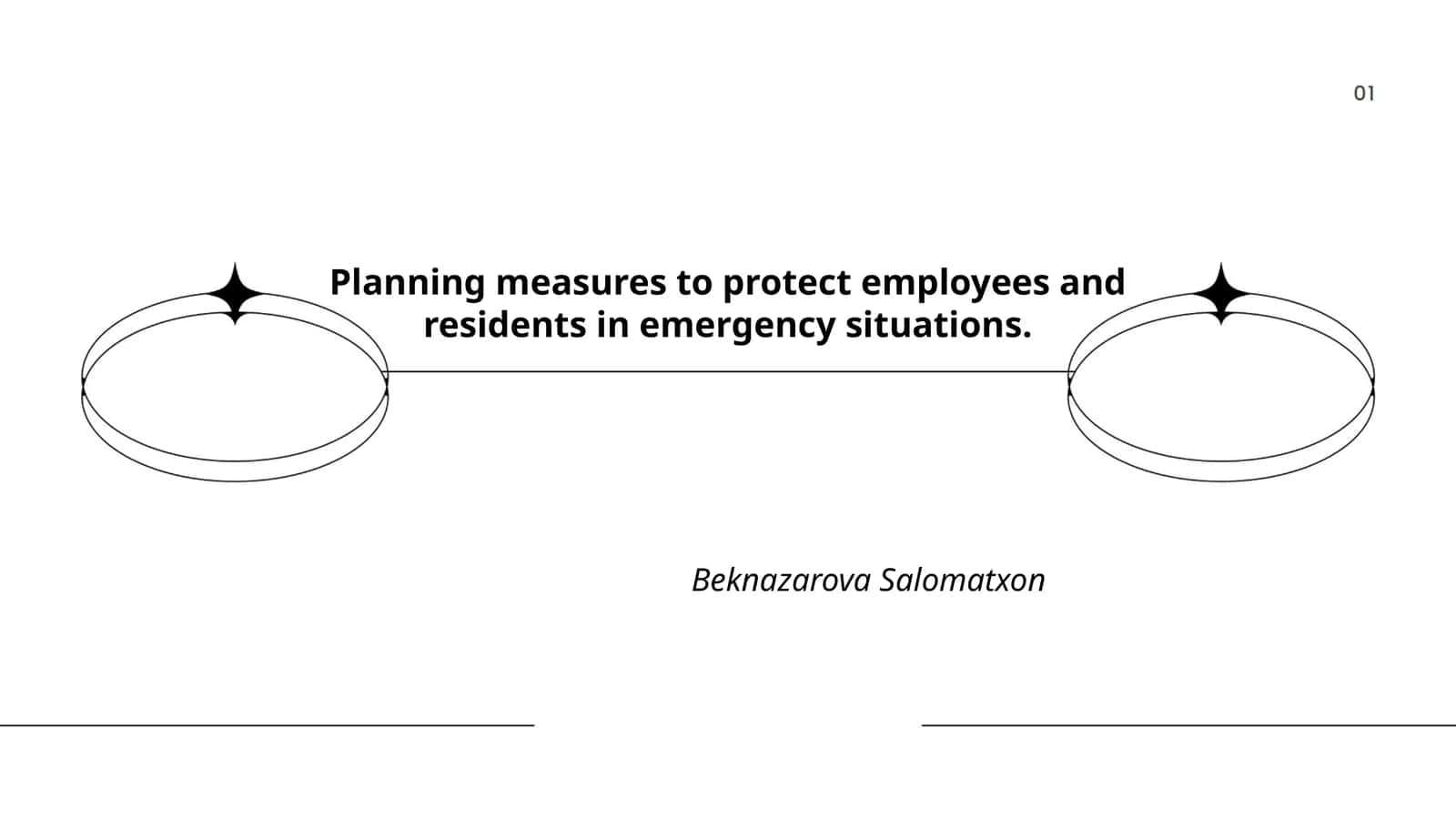 Planning measures to protect employees and residents in emergency situations 1