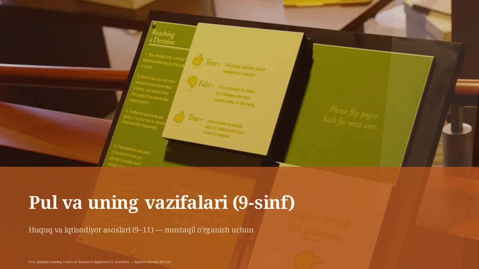 Pul va uning vazifalari (9-sinf) 1