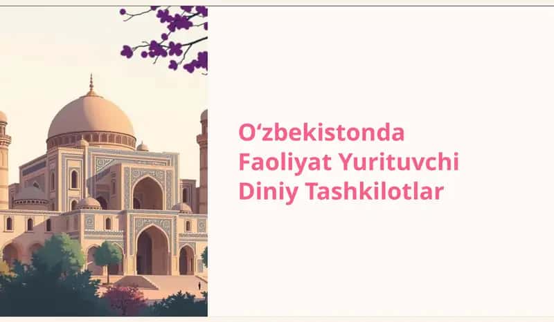 O'zbekistonda faoliyat yurituvchi diniy tashkilotlar 1