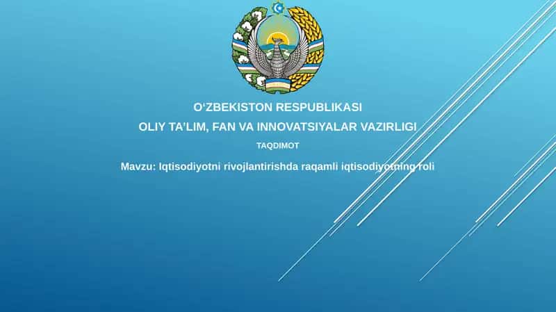 Raqamli iqtisodiyot 1