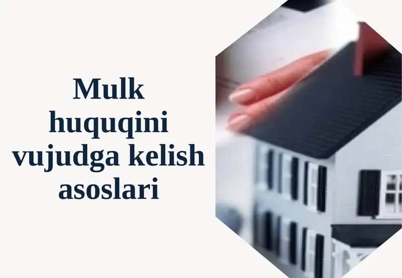 Mulk huquqining vujudga kelish asoslari 1