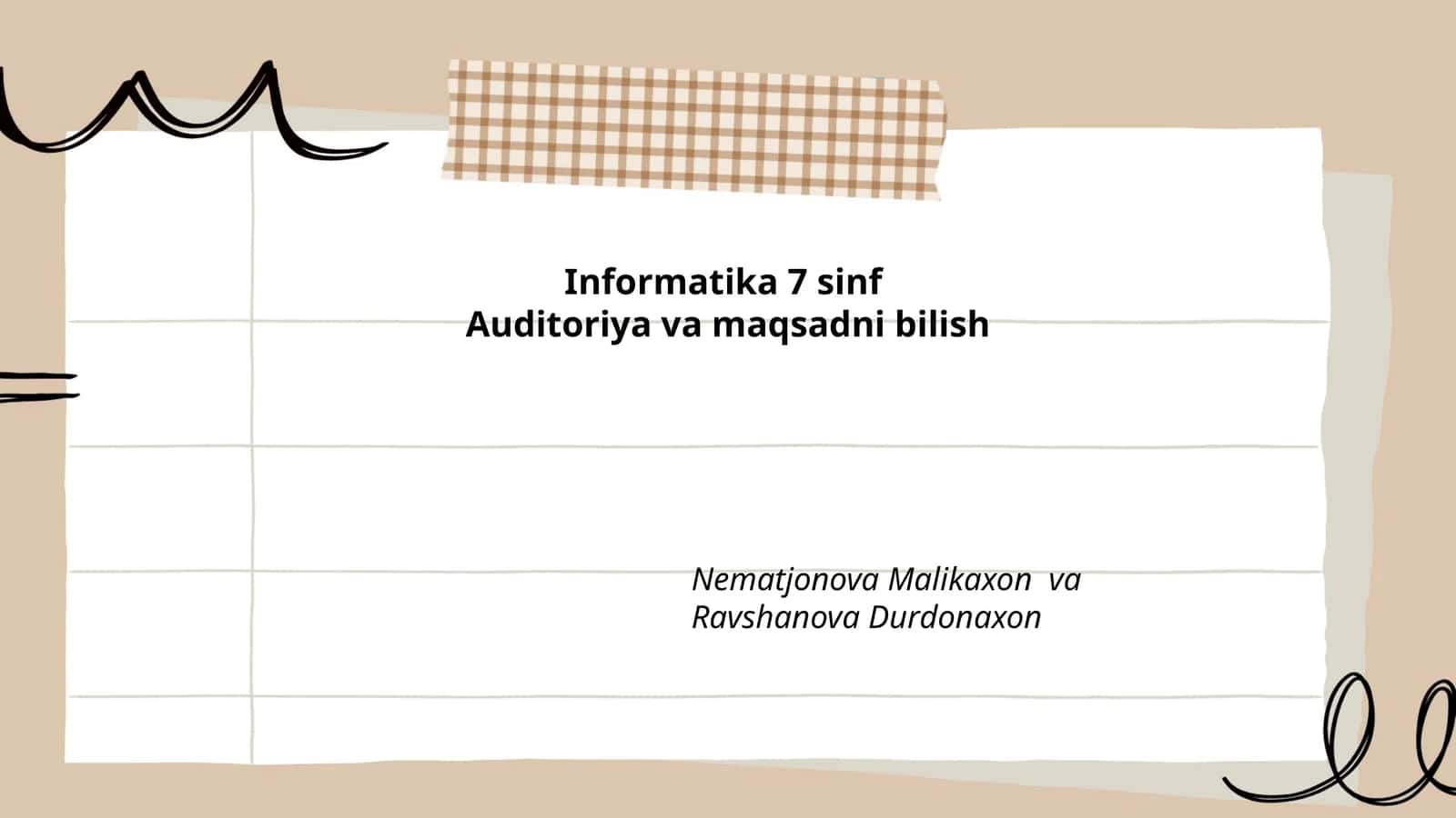 Informatika 7 sinf 1