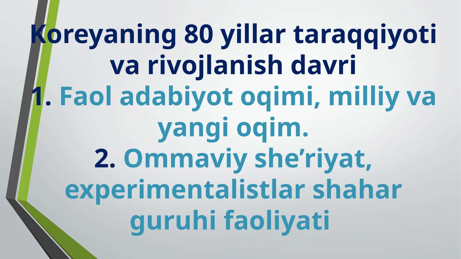 KOREYS ADIBLARI 1
