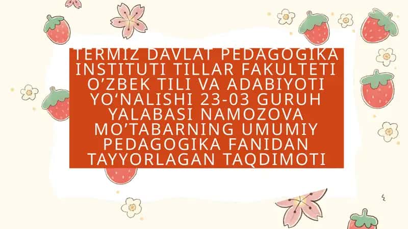 Fuqarolik Tarbiyasi 1
