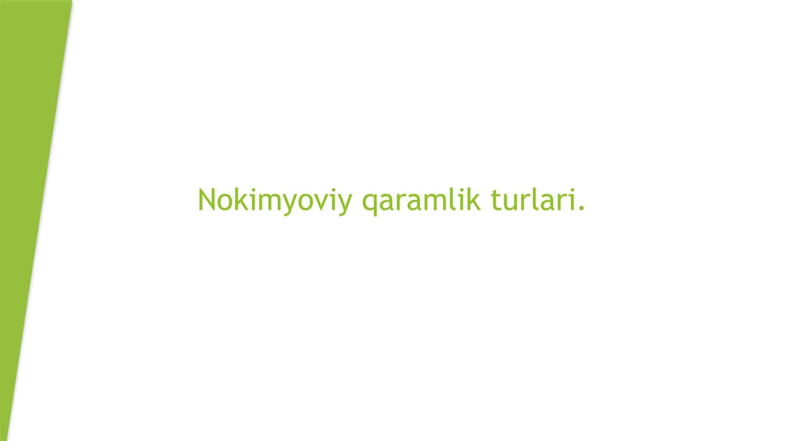 Nokimyoviy qaramlik turlari 1