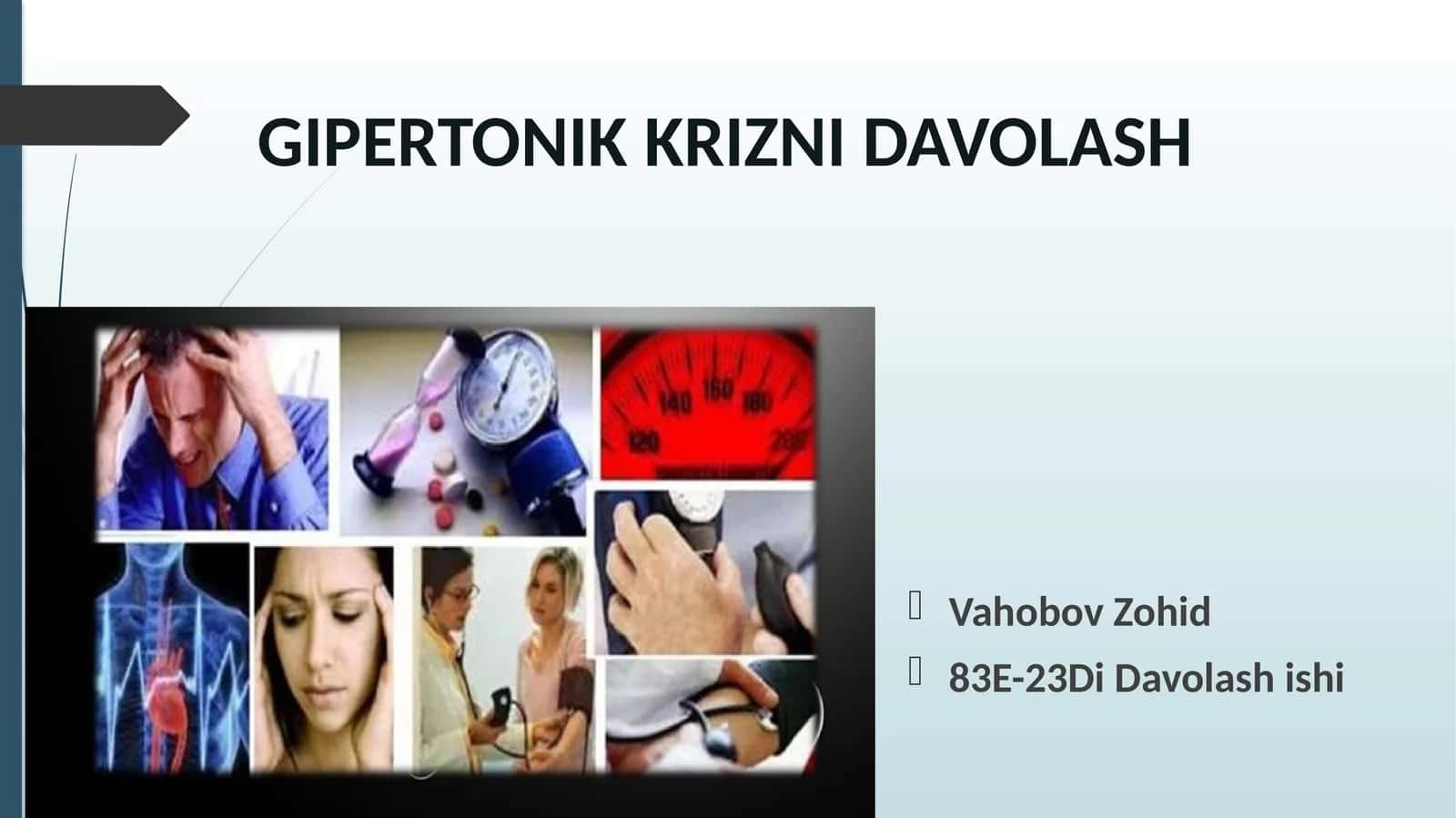 GIPERTONIK KRIZNI DAVOLASH 1