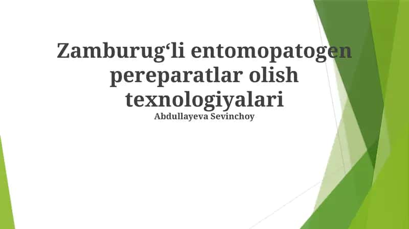 Zamburug‘li entomopatogen pereparatlar 1