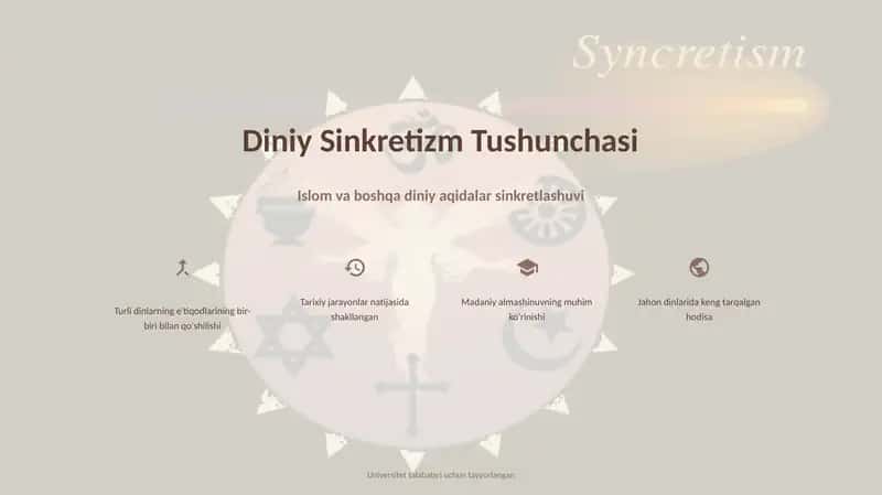 Diniy Sinkretizm Tushunchasi 1