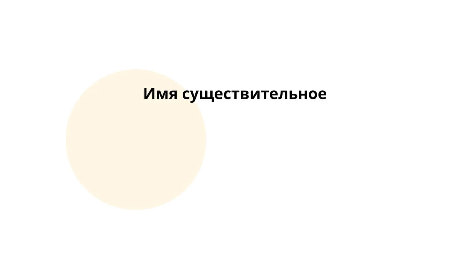 Имя существительное 1