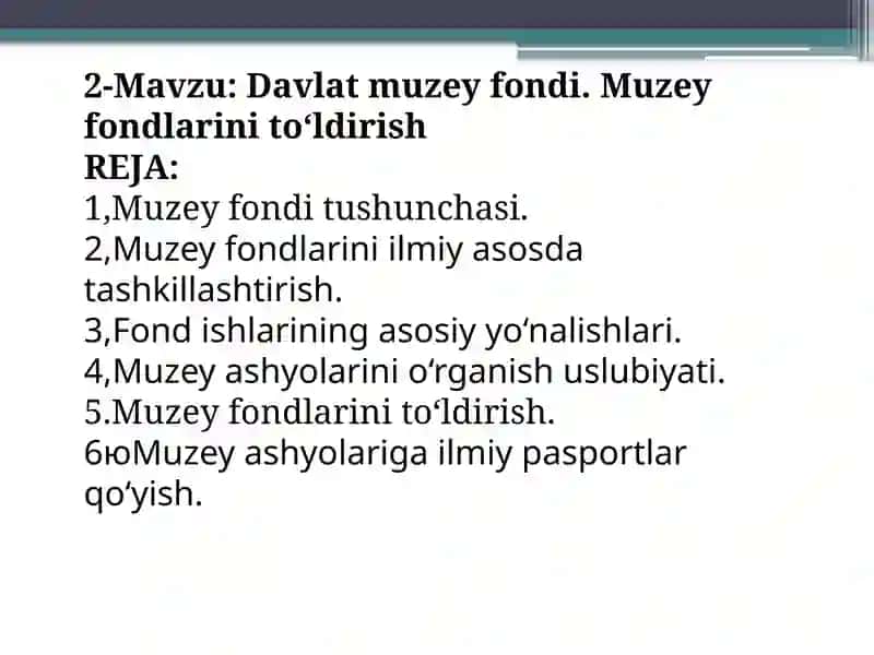 Davlat muzey fondi