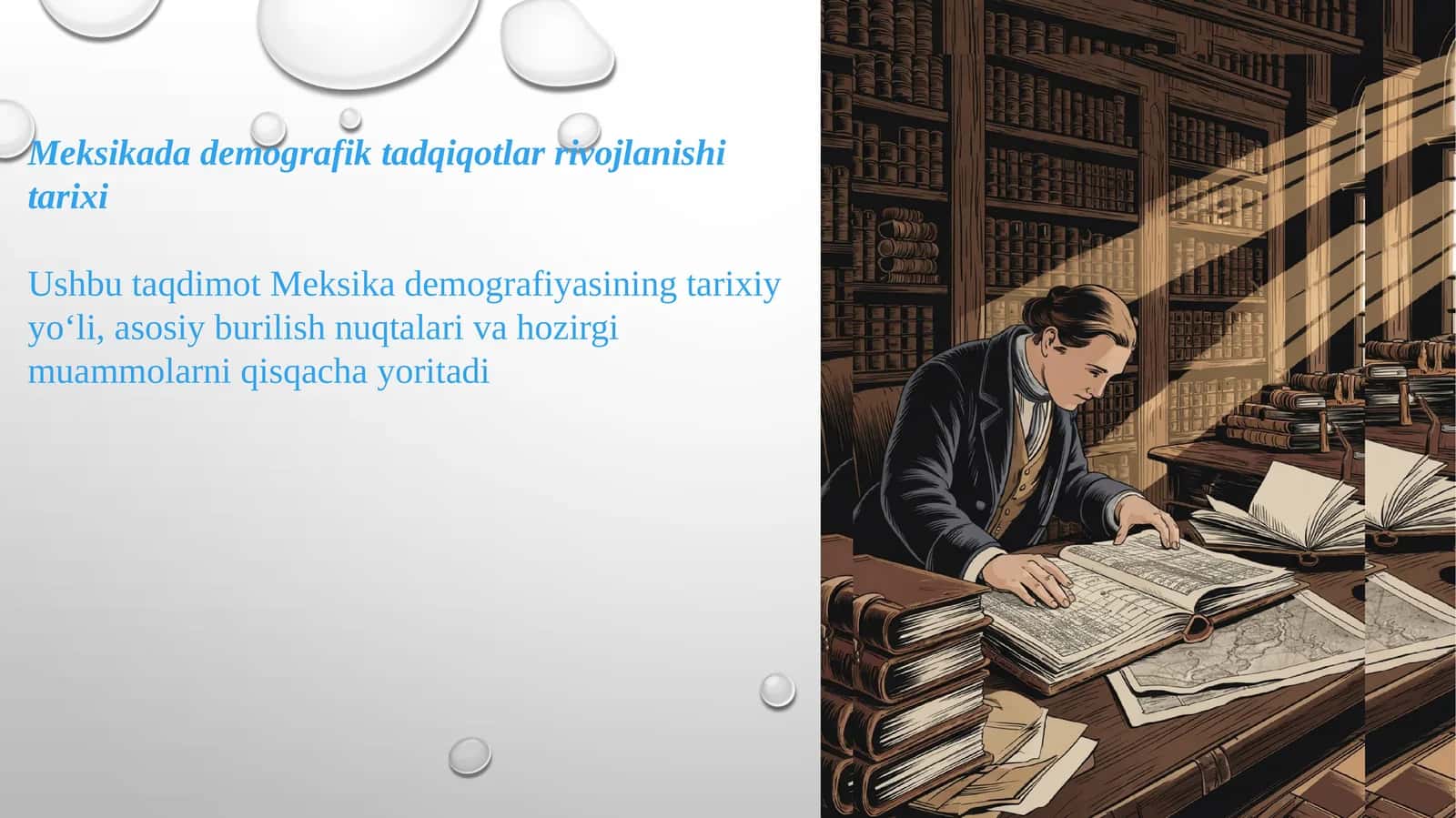 Meksikada demografik tadqiqotlar rivojlanishi tarixi 1