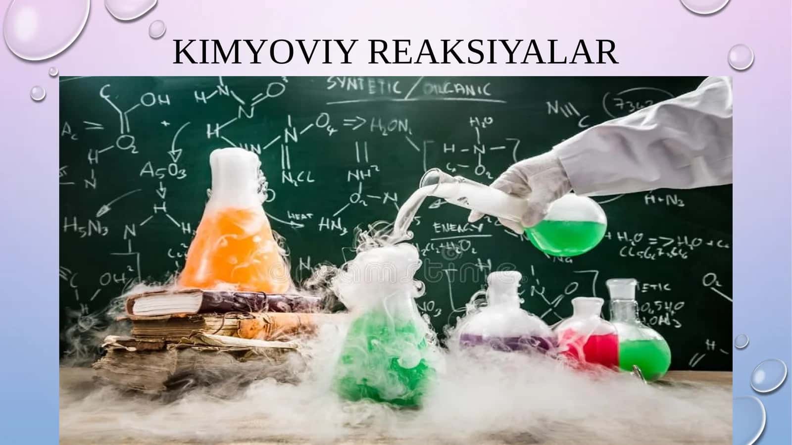 KIMYOVIY REAKSIYALAR 1