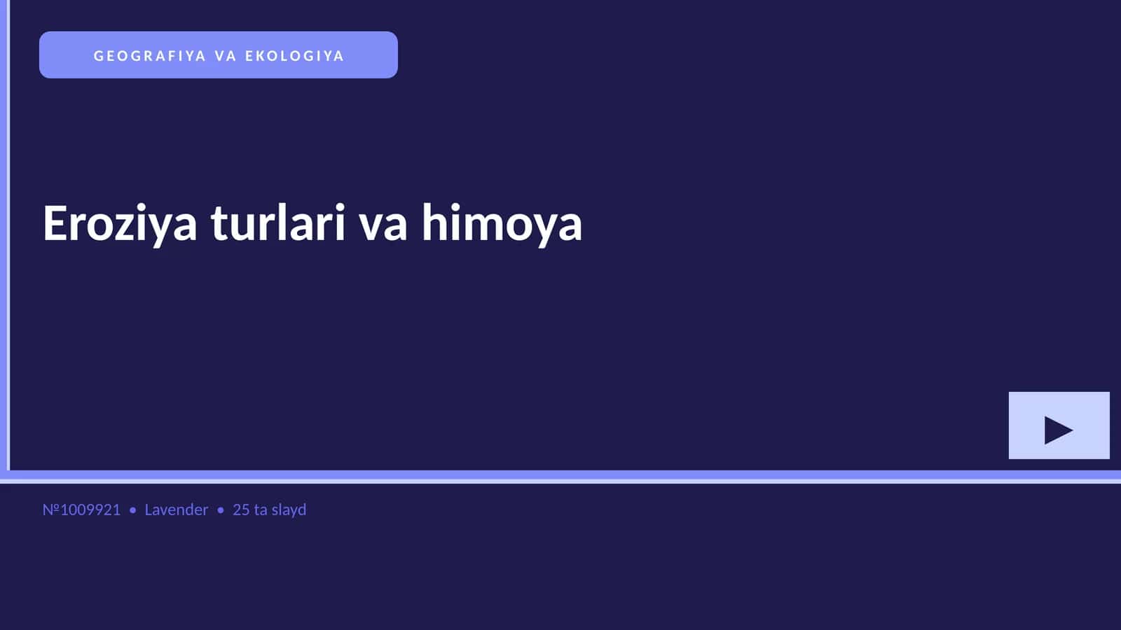 Eroziya turlari va himoya 1