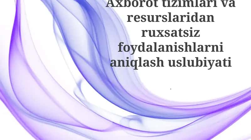 Xavfsizlik bo'yicha o'quv mashg'ulotlari 1