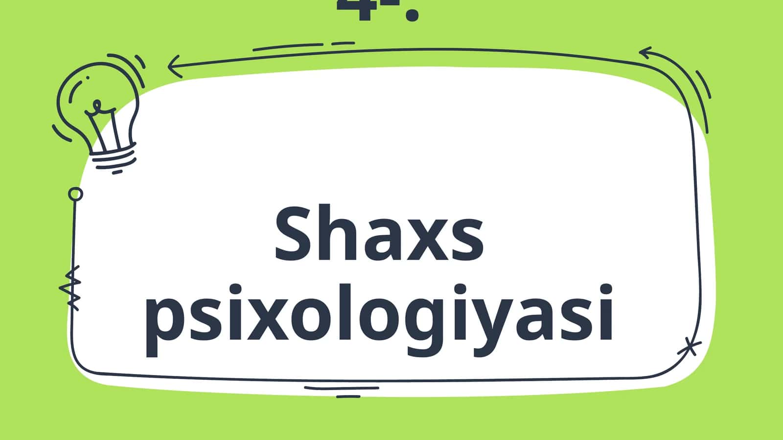 Shaxs psixologiyasi 1