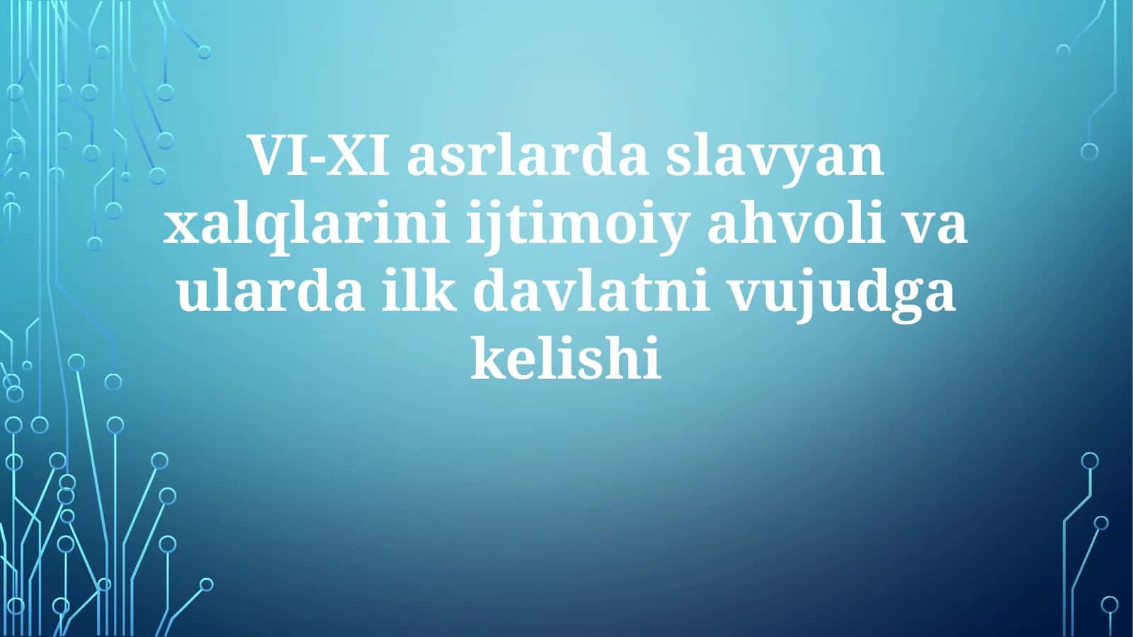 Slav Xalqlari Ijtimoiy va Iqtisodiy Asoslari 1
