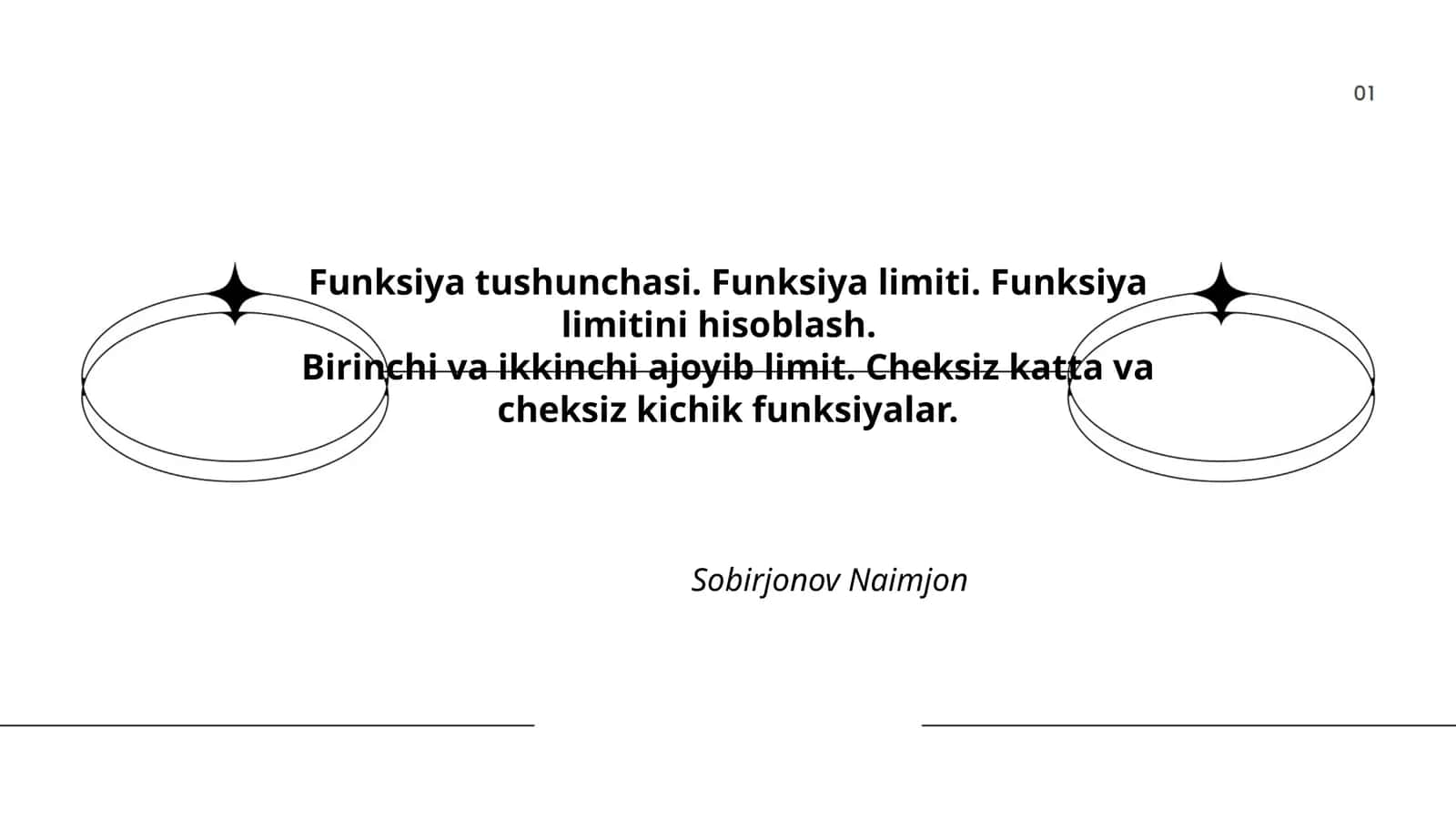Funksiya tushunchasi 1