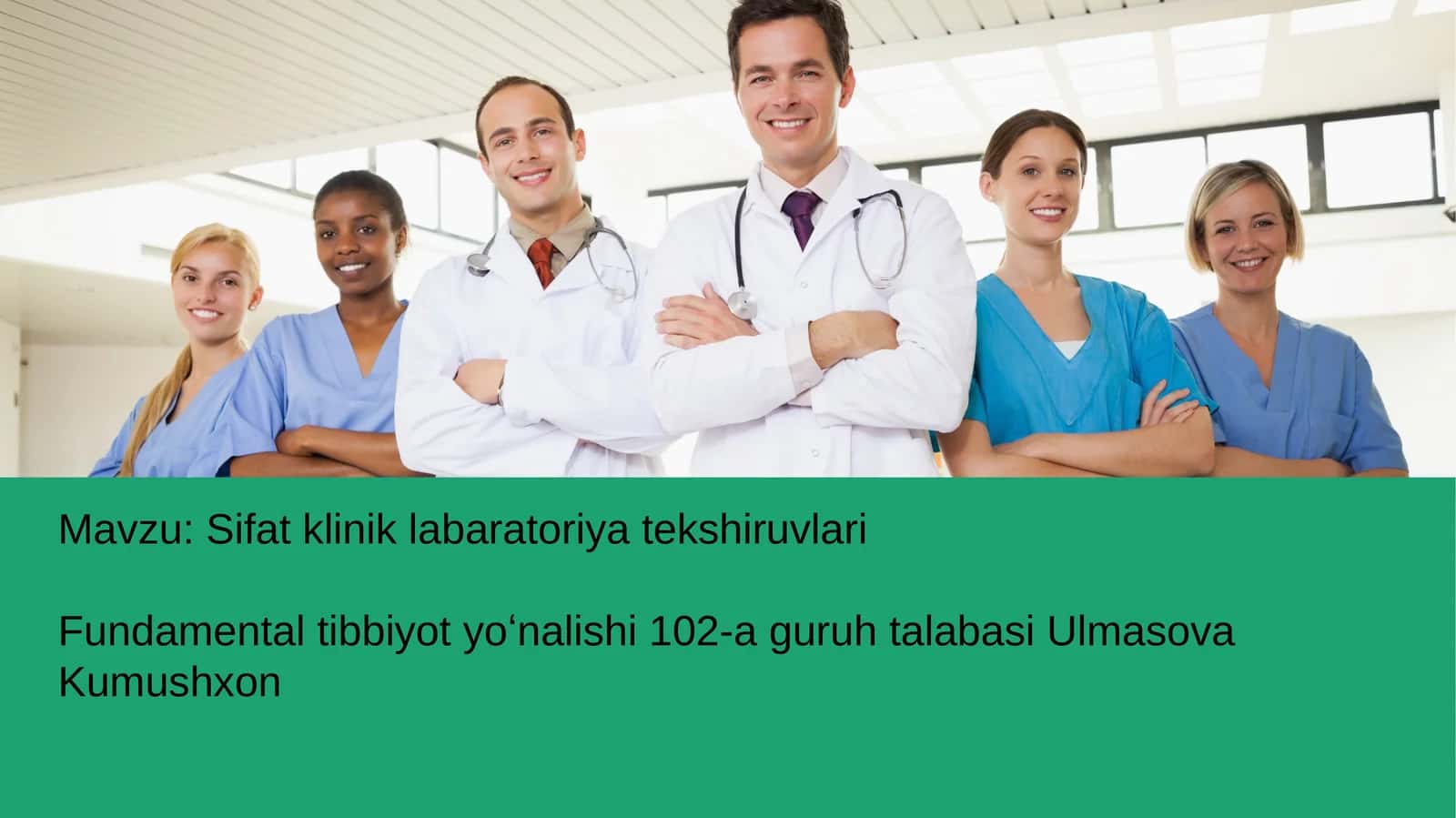 Fundamentaltibbiyot yoʻnalishi 102-agur uhtalabasi 1