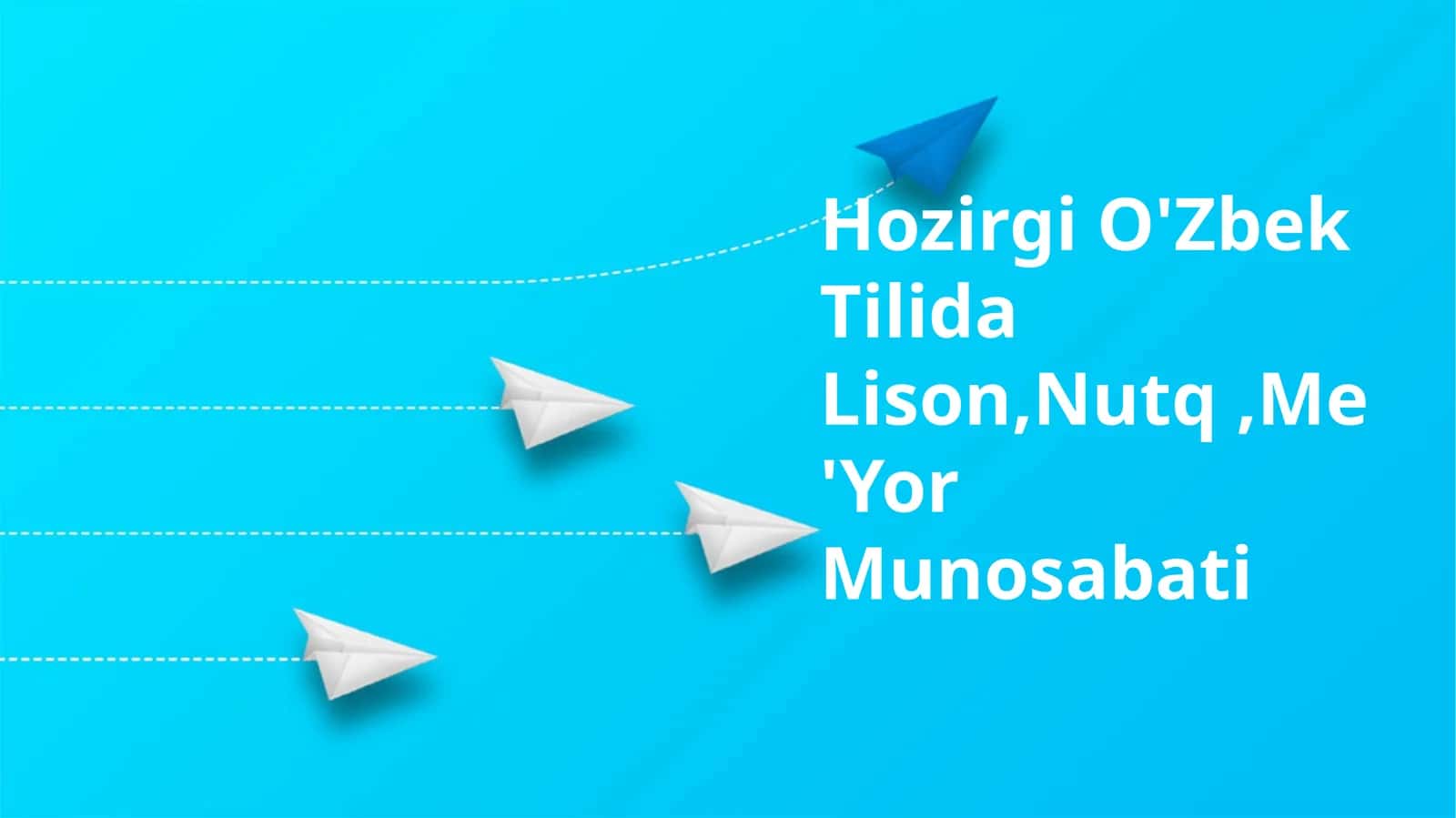 Hozirgi O'Zbek Tilida Lison 1