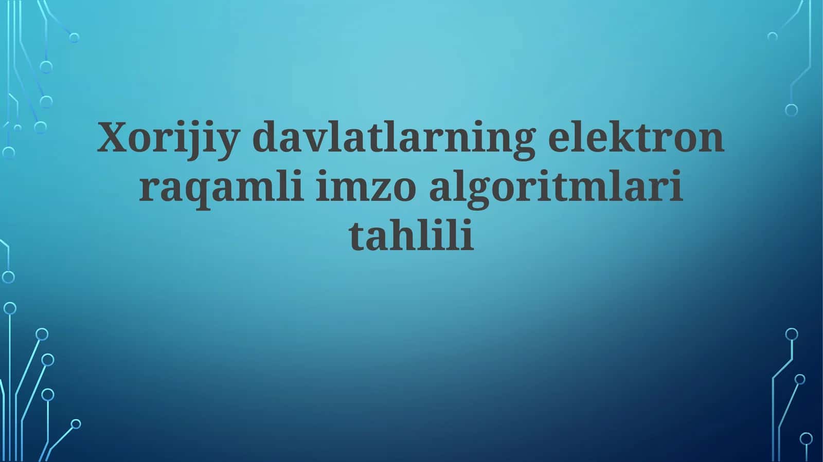 Braziliya Raqamli Imzo Algoritmi 1