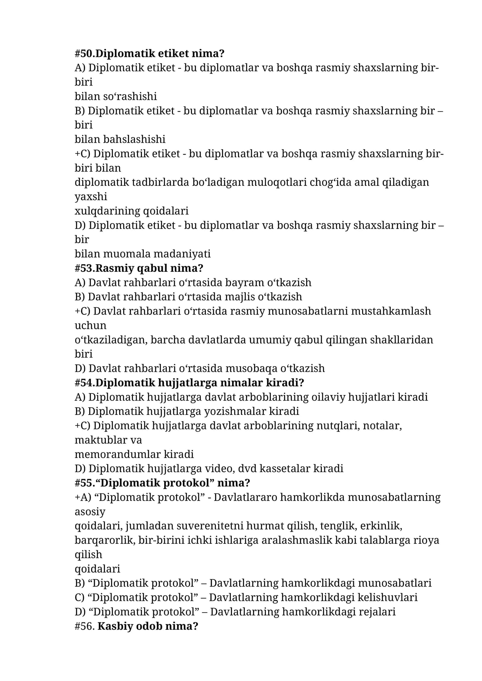 Diplomatik etiket nima? 1