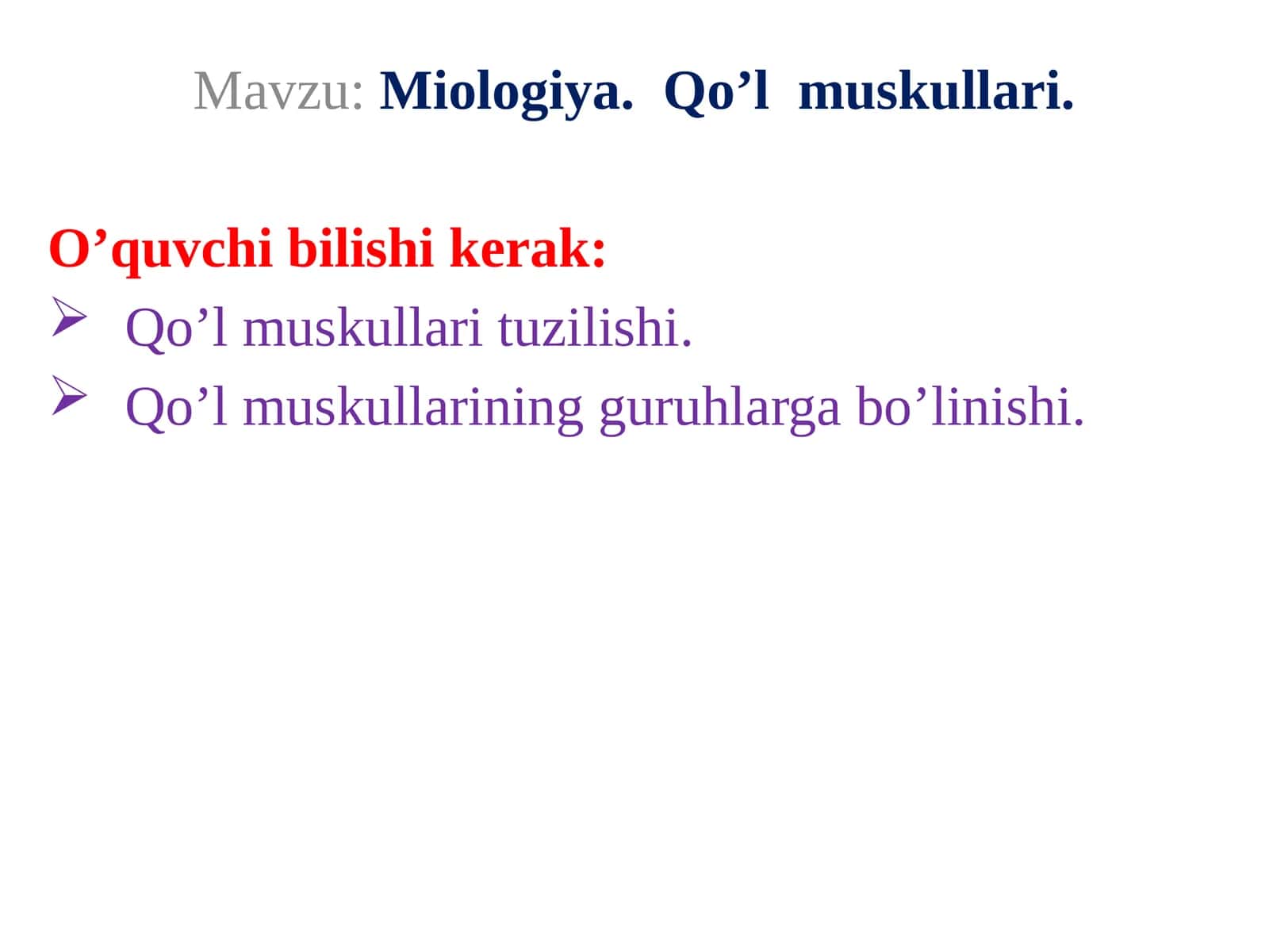 Qo’l muskullari 1