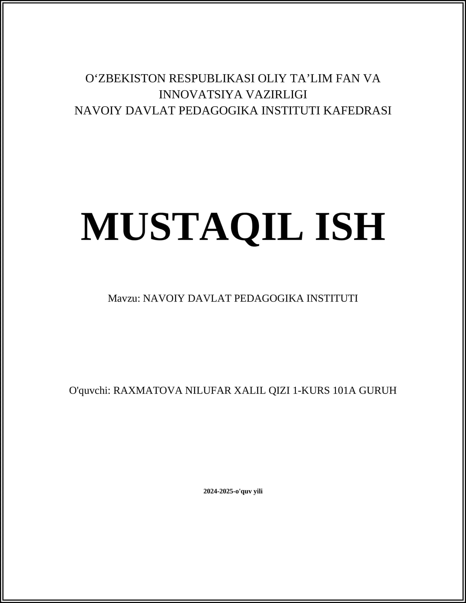 Navoiy Davlat Pedagogika Instituti 1