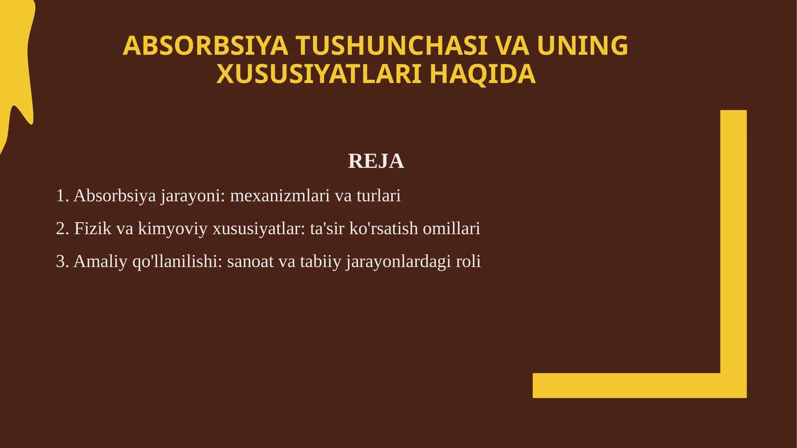 Absorbsiya haqida 1